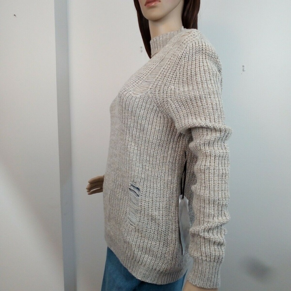 Crave Fame by Almost Famous Distressed Open Neck - Picture 5 of 8